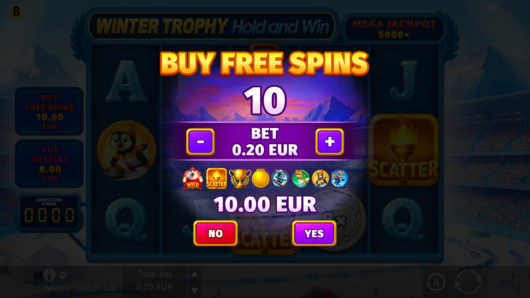 Winter Trophy Hold and Win