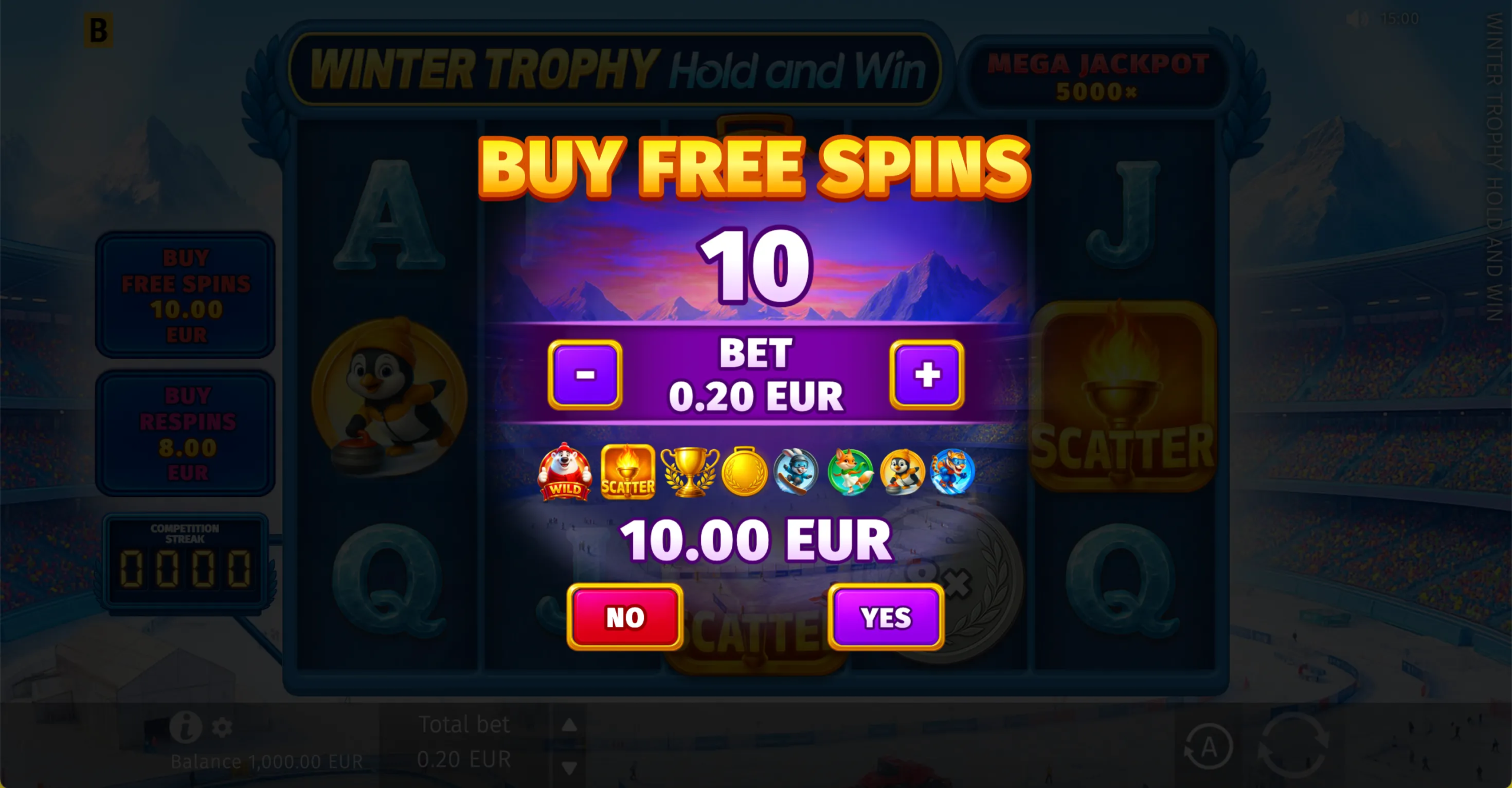 Winter Trophy Hold and Win