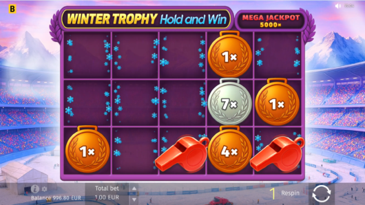 Winter Trophy Hold and Win