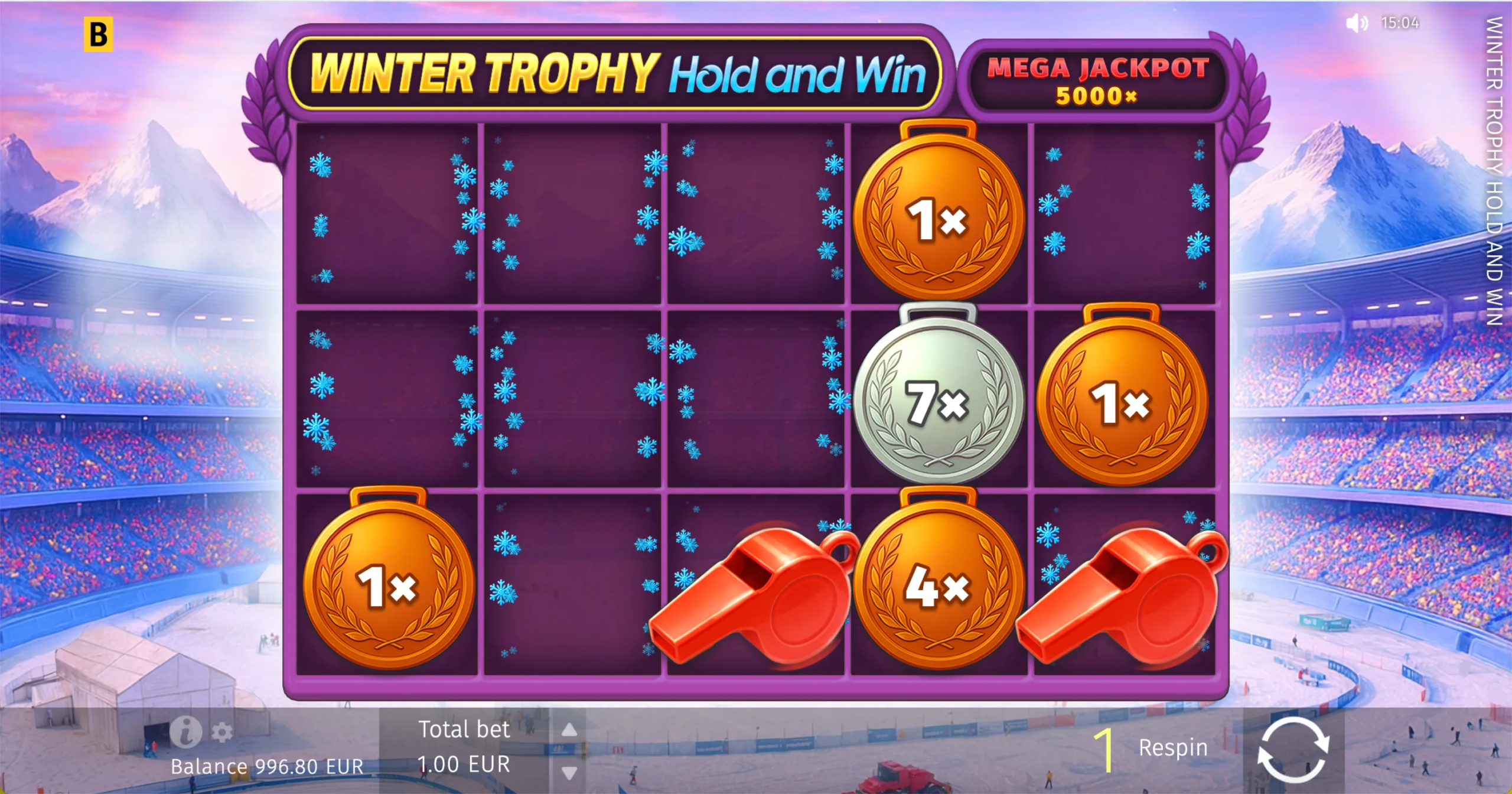 Winter Trophy Hold and Win