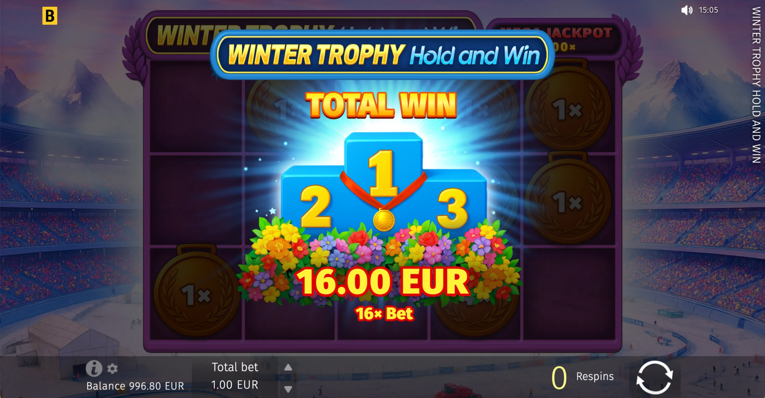 Winter Trophy Hold and Win