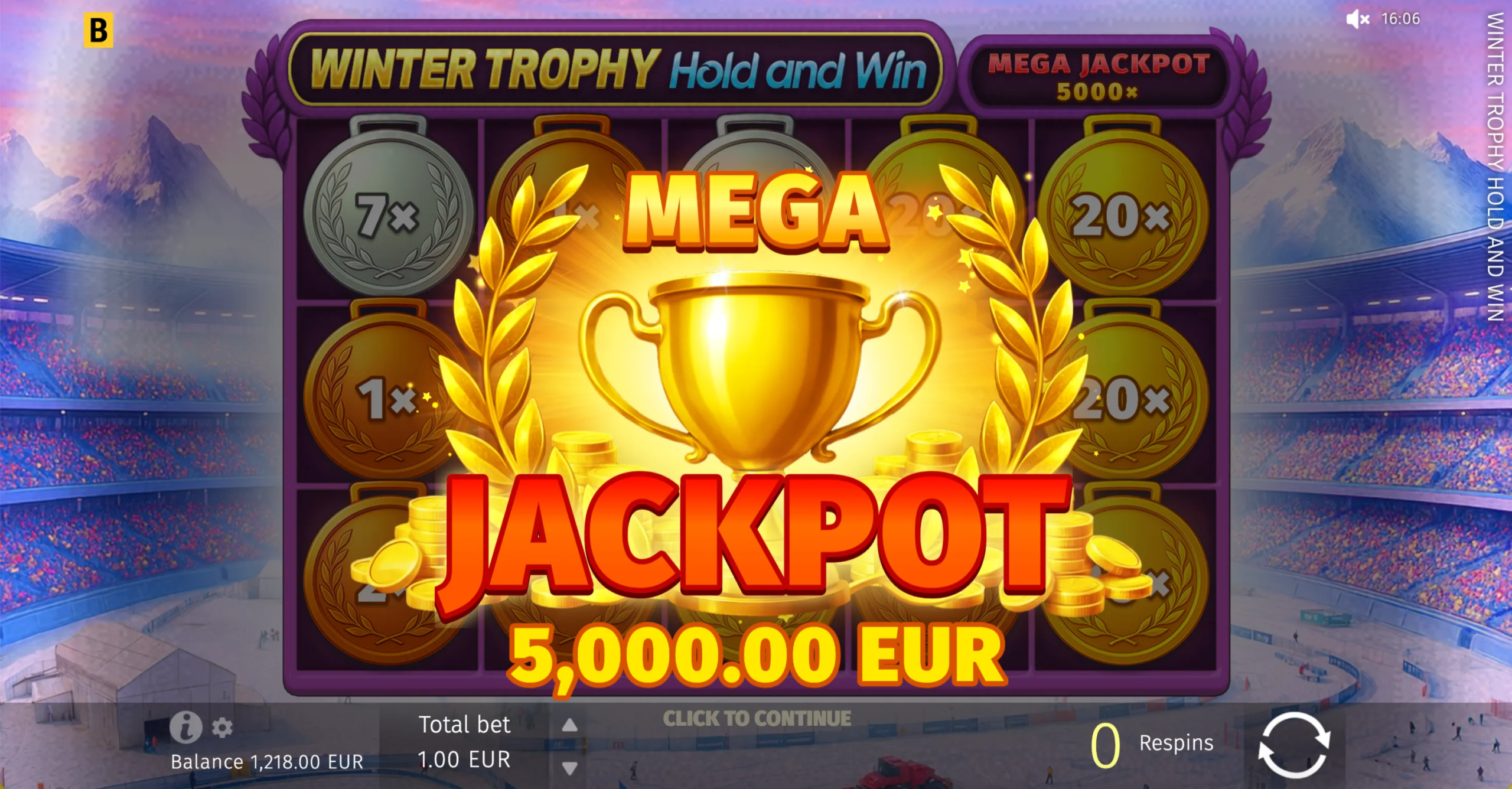 Winter Trophy Hold and Win