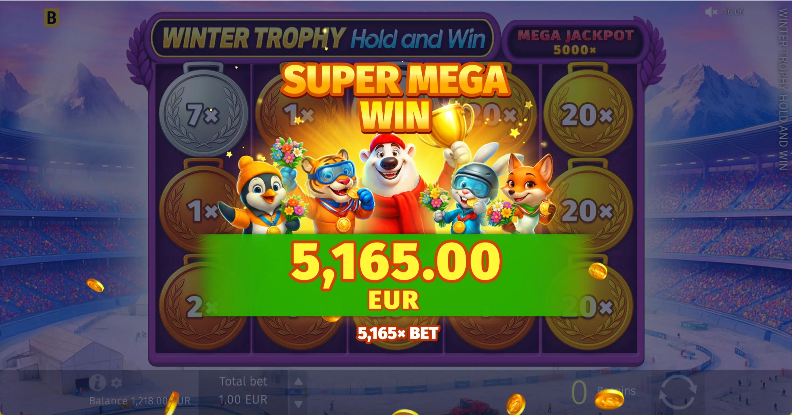 Winter Trophy Hold and Win