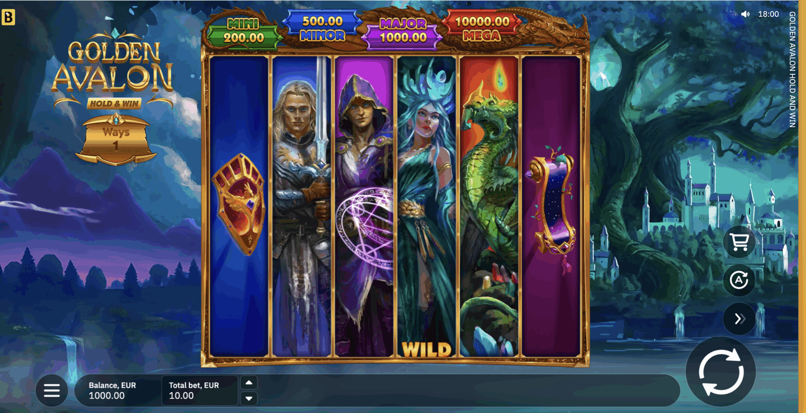 Golden Avalon Hold and Win