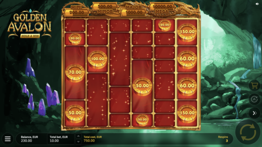 Golden Avalon Hold and Win