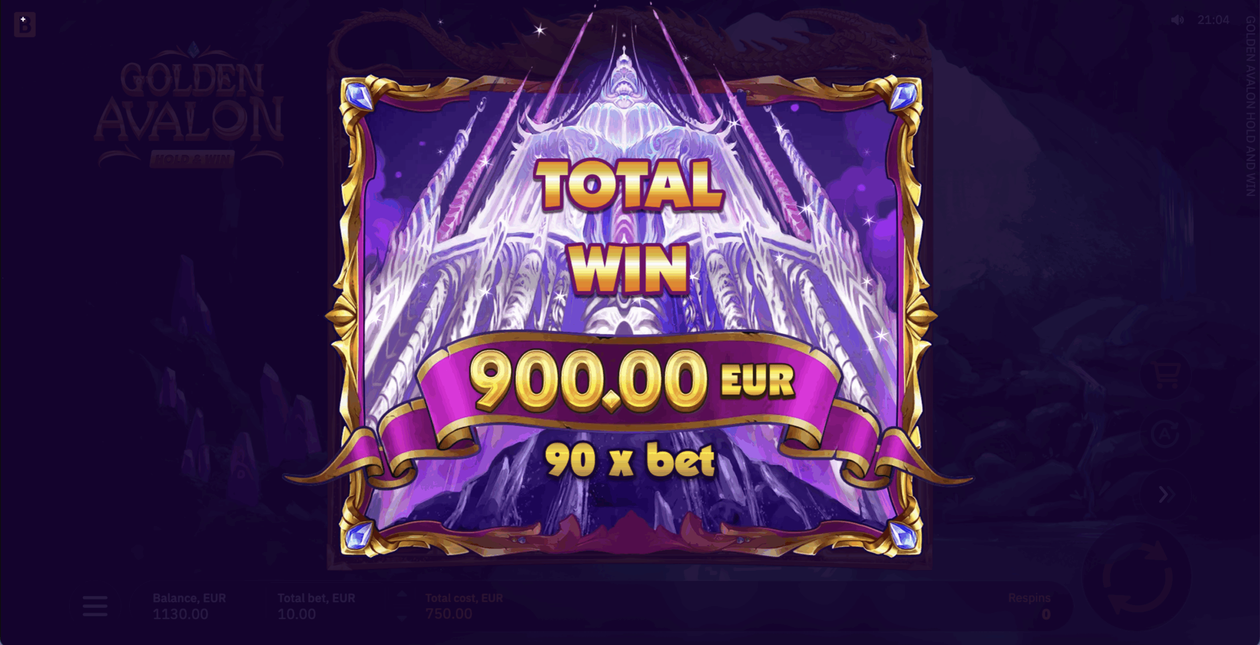 Golden Avalon Hold and Win
