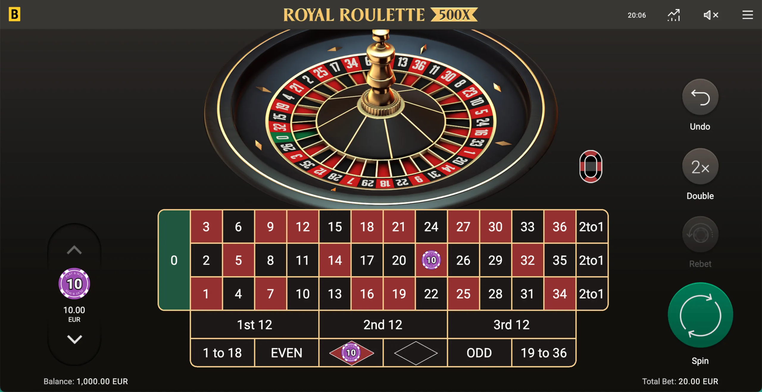 Royal Roulette 500X