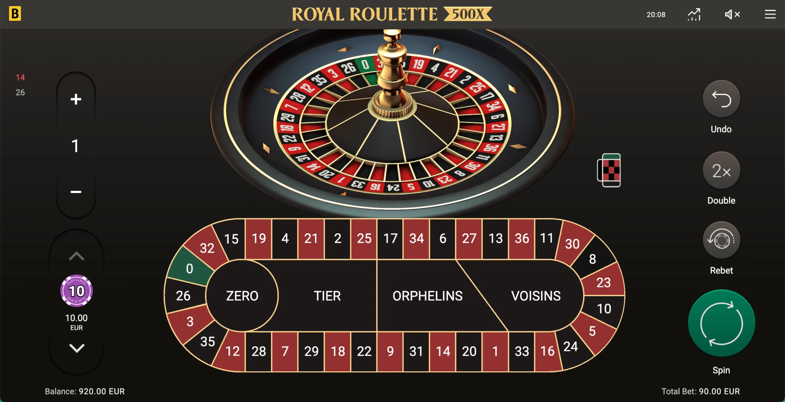 Royal Roulette 500X