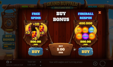 Grand Buffalo Hold and Win