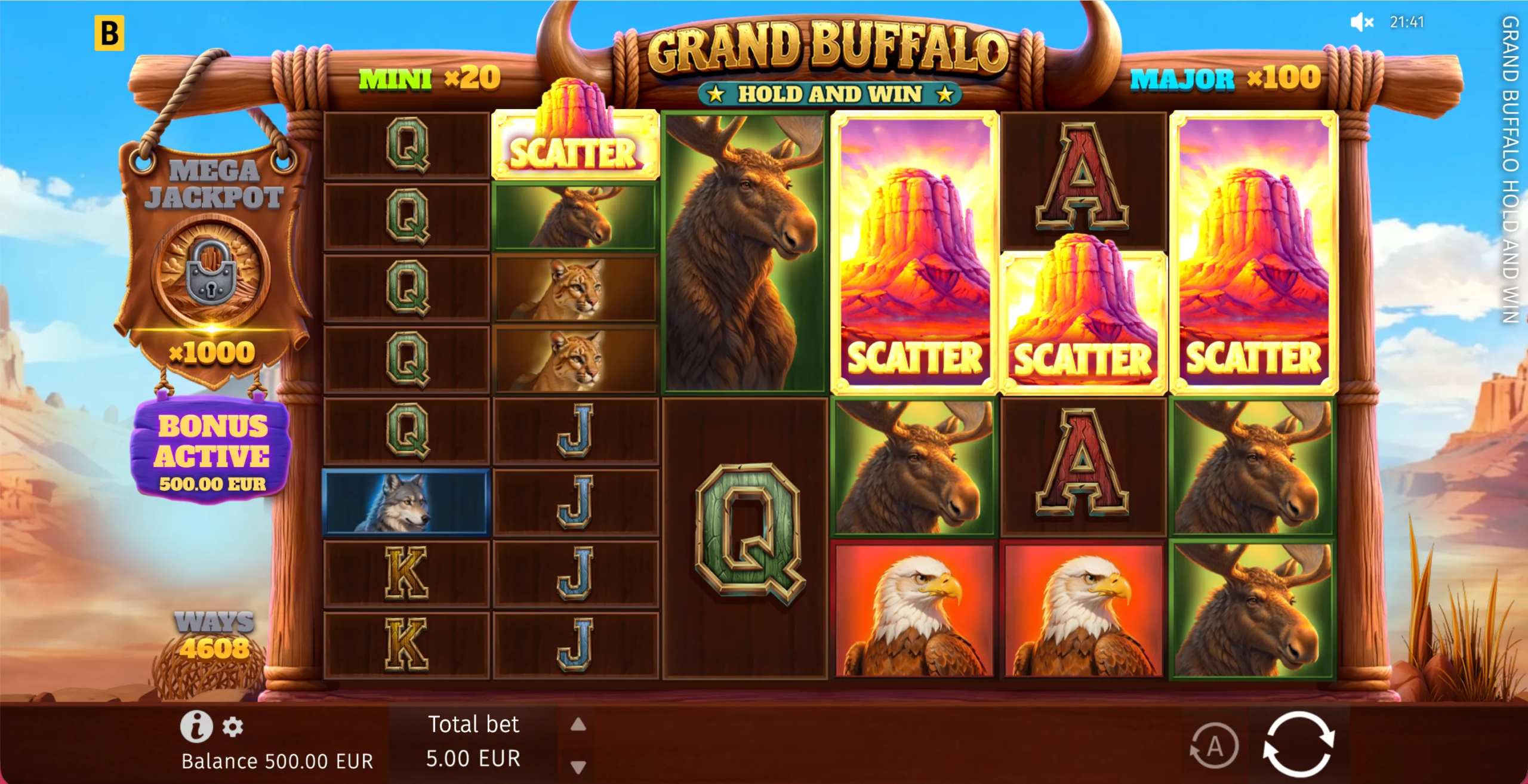 Grand Buffalo Hold and Win