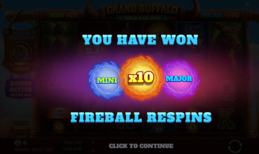 Grand Buffalo Hold and Win