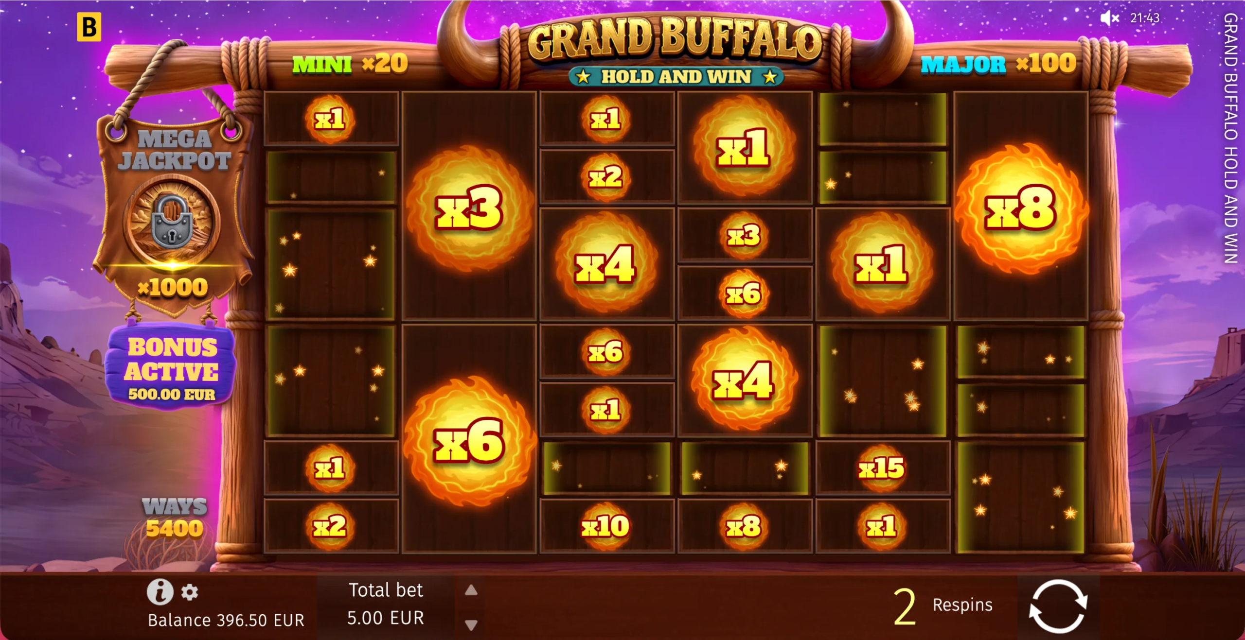 Grand Buffalo Hold and Win