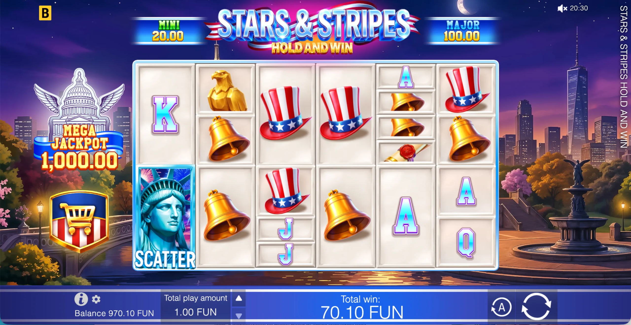 Stars & Stripes Hold and Win