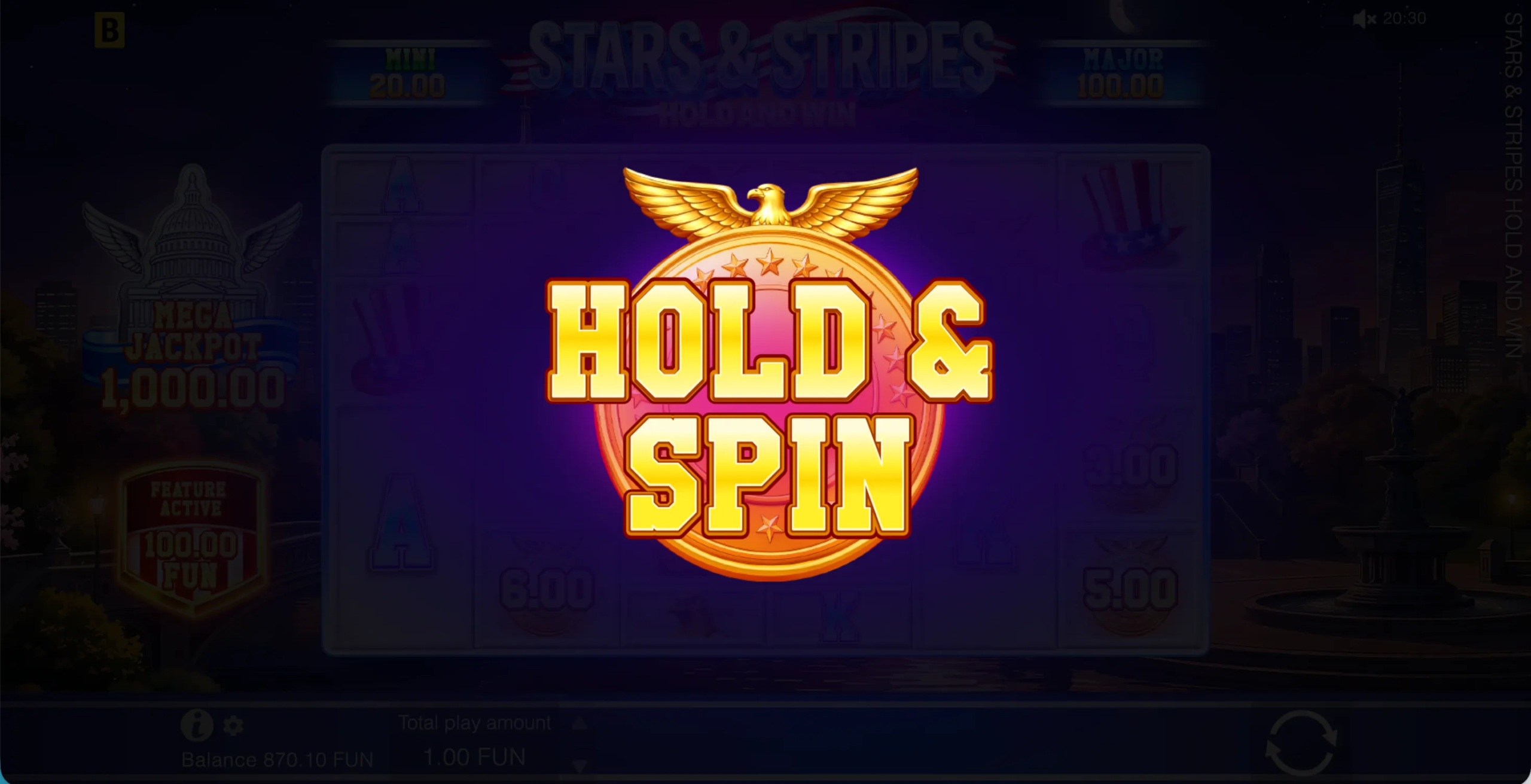 Stars & Stripes Hold and Win