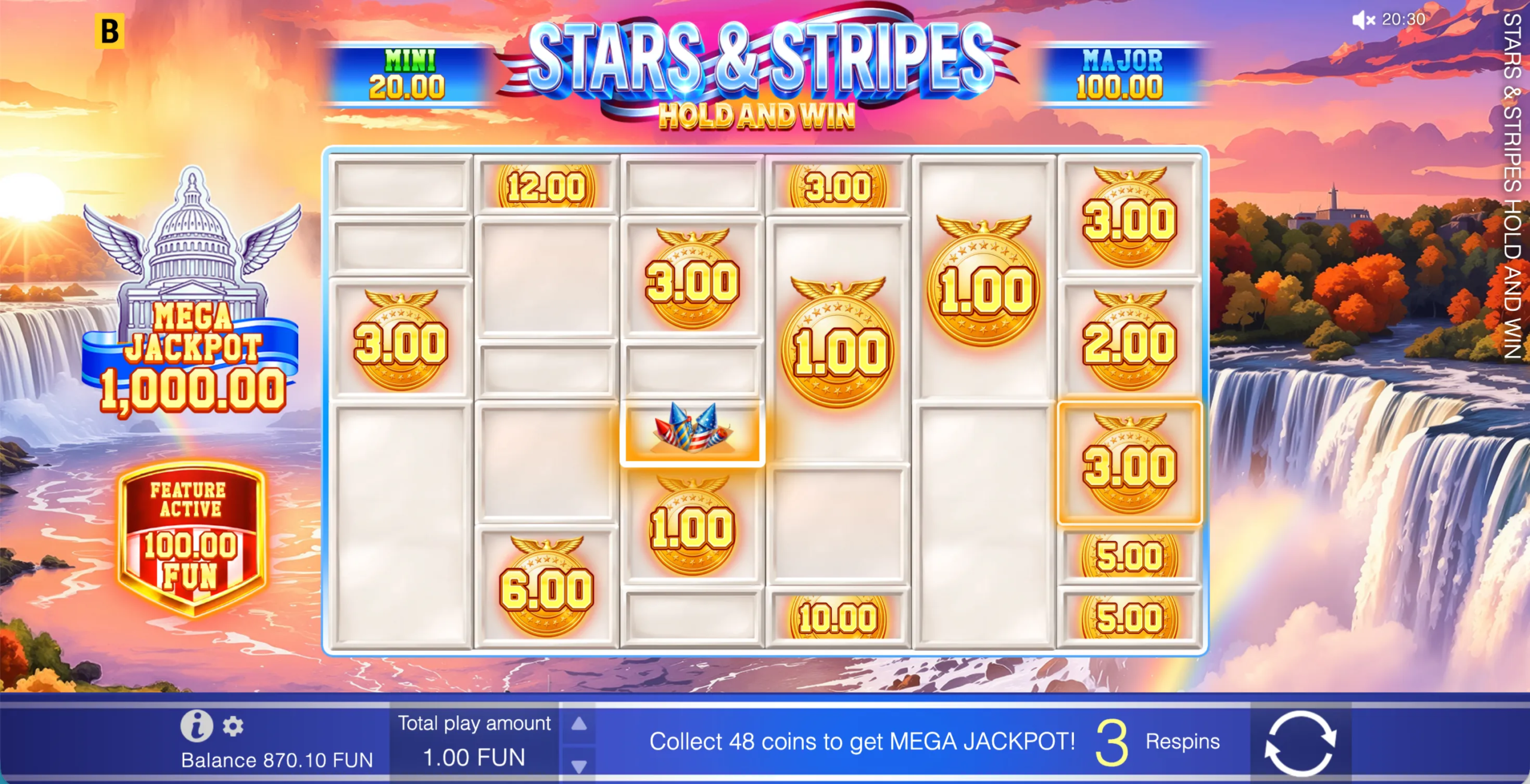 Stars & Stripes Hold and Win