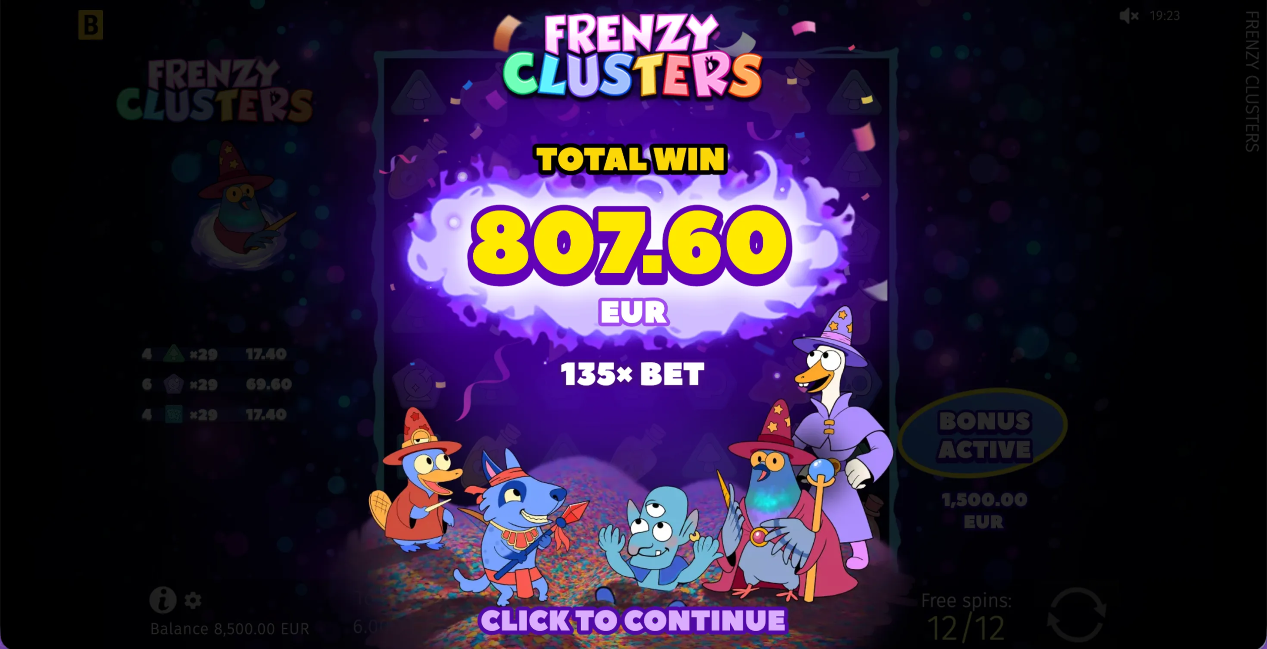 Frenzy Clusters
