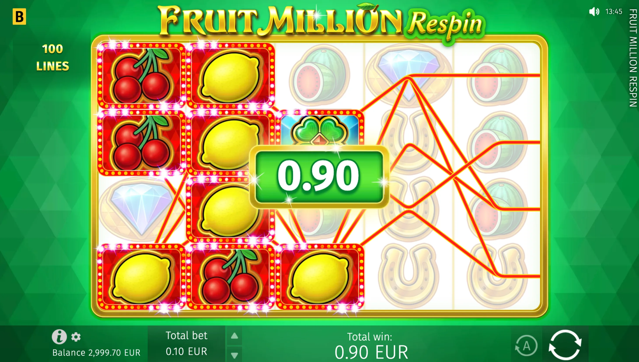 Fruit Million Respin