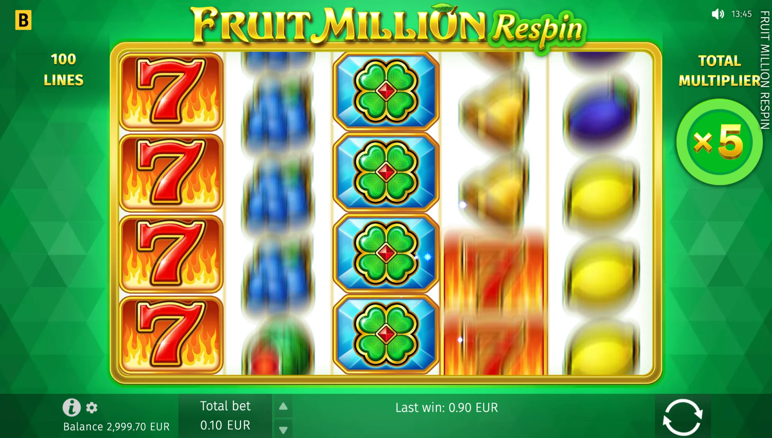 Fruit Million Respin