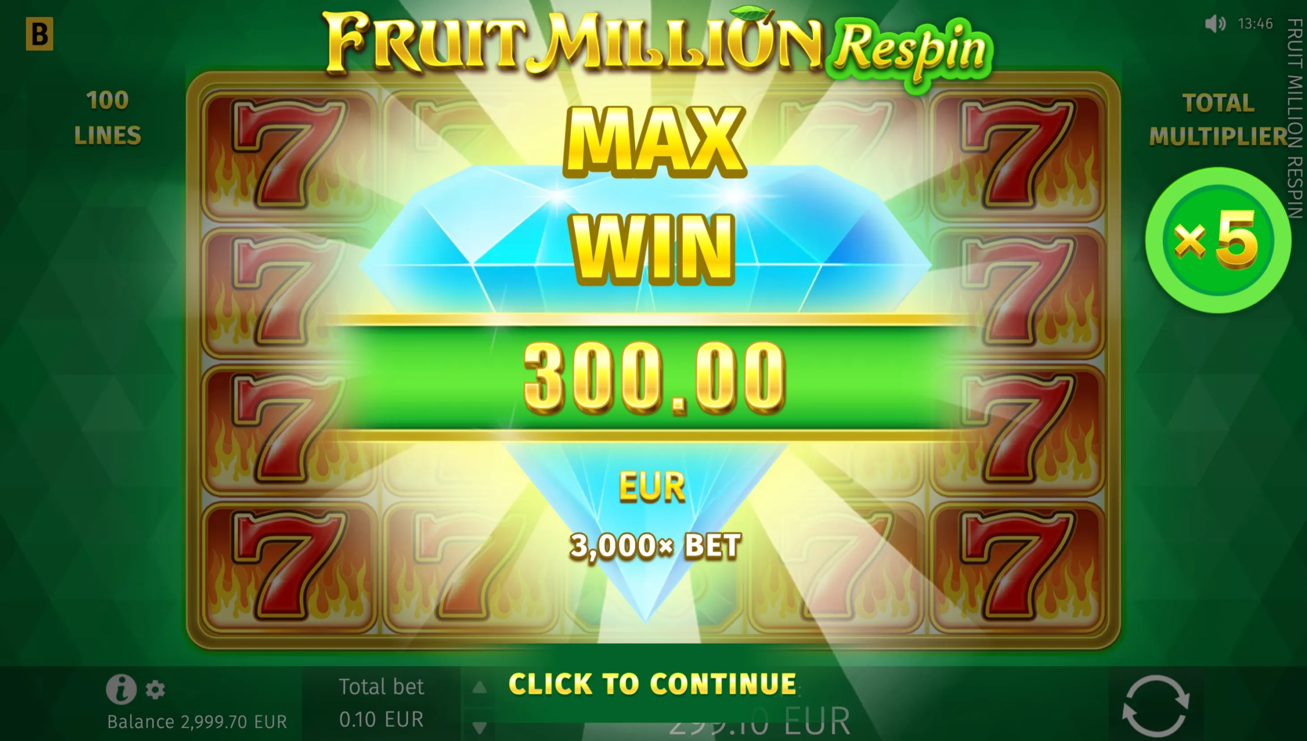 Fruit Million Respin