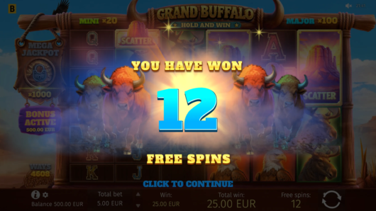 Grand Buffalo Hold and Win
