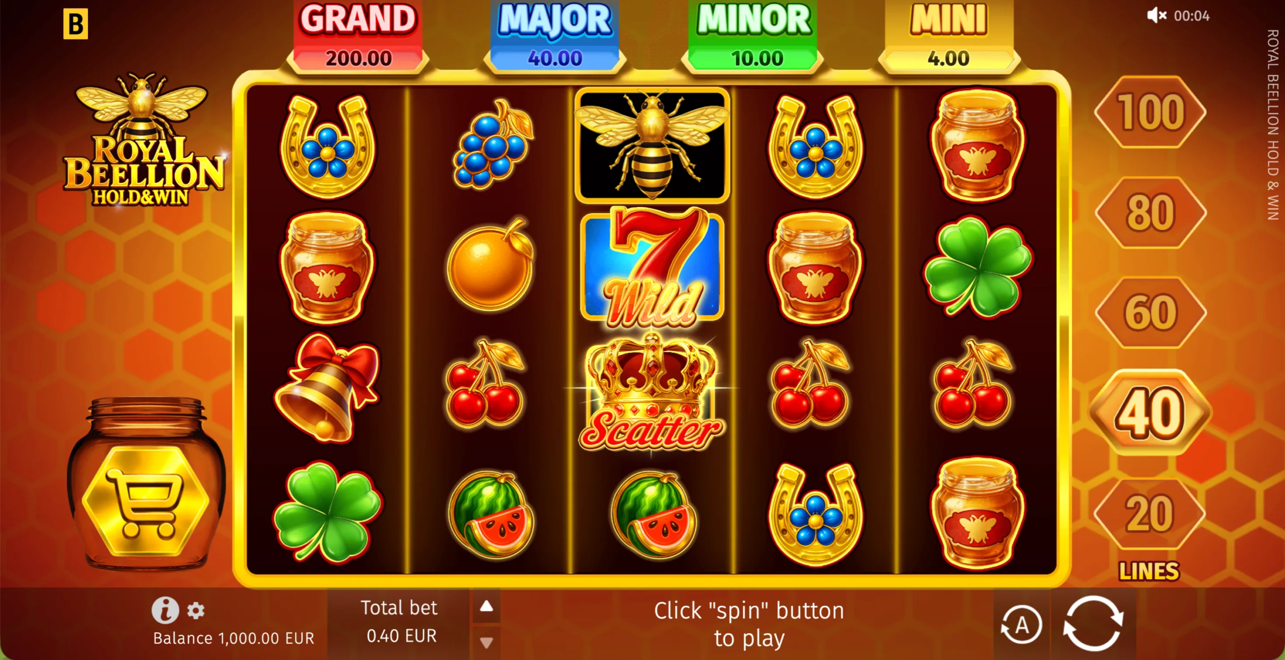 Royal Beellion Hold and Win