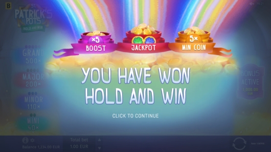 St. Patrick’s Pots Hold and Win