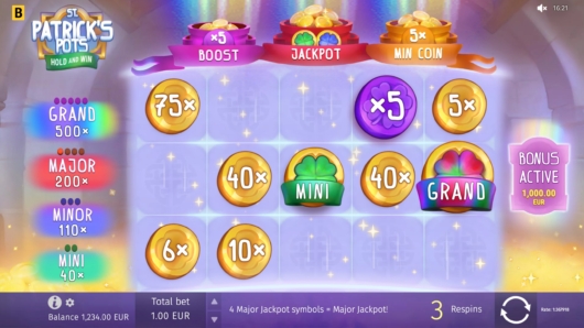 St. Patrick’s Pots Hold and Win