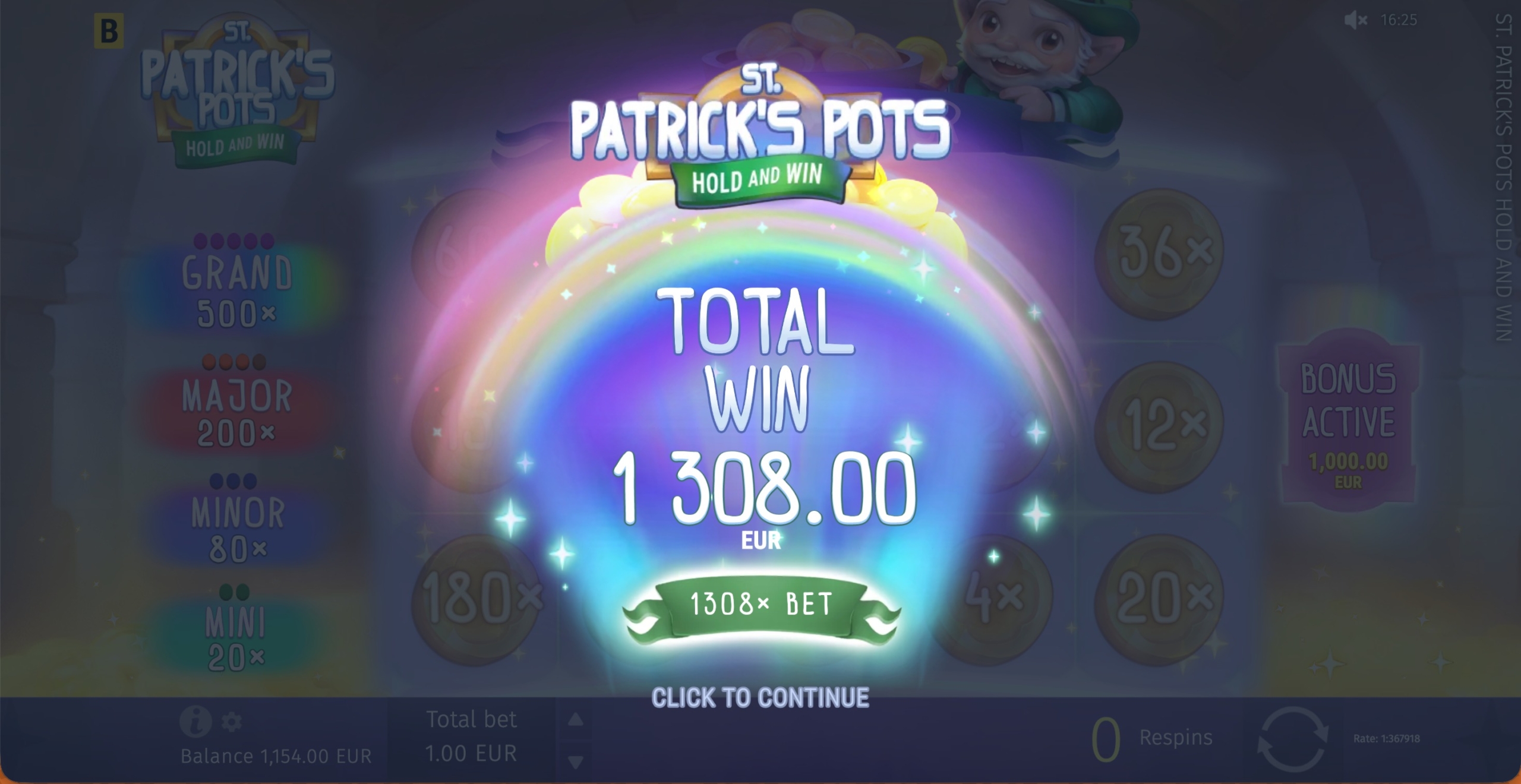 St. Patrick’s Pots Hold and Win