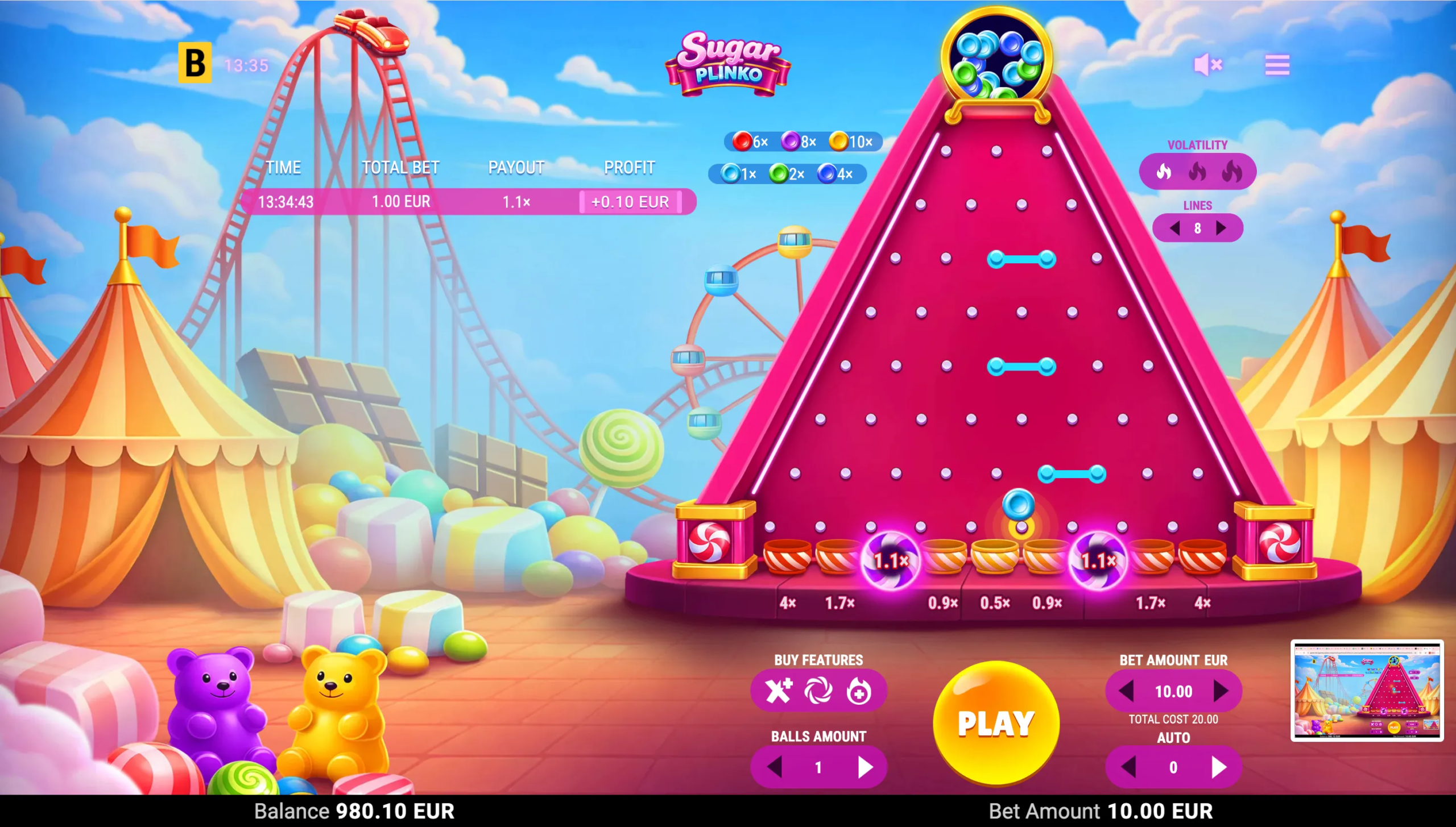 Sugar Plinko