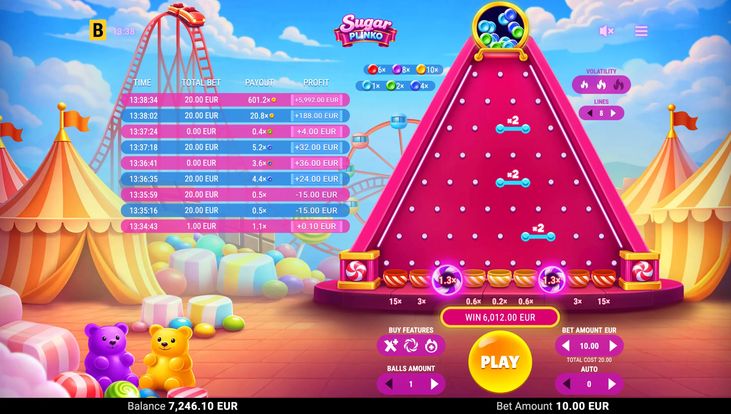 Sugar Plinko