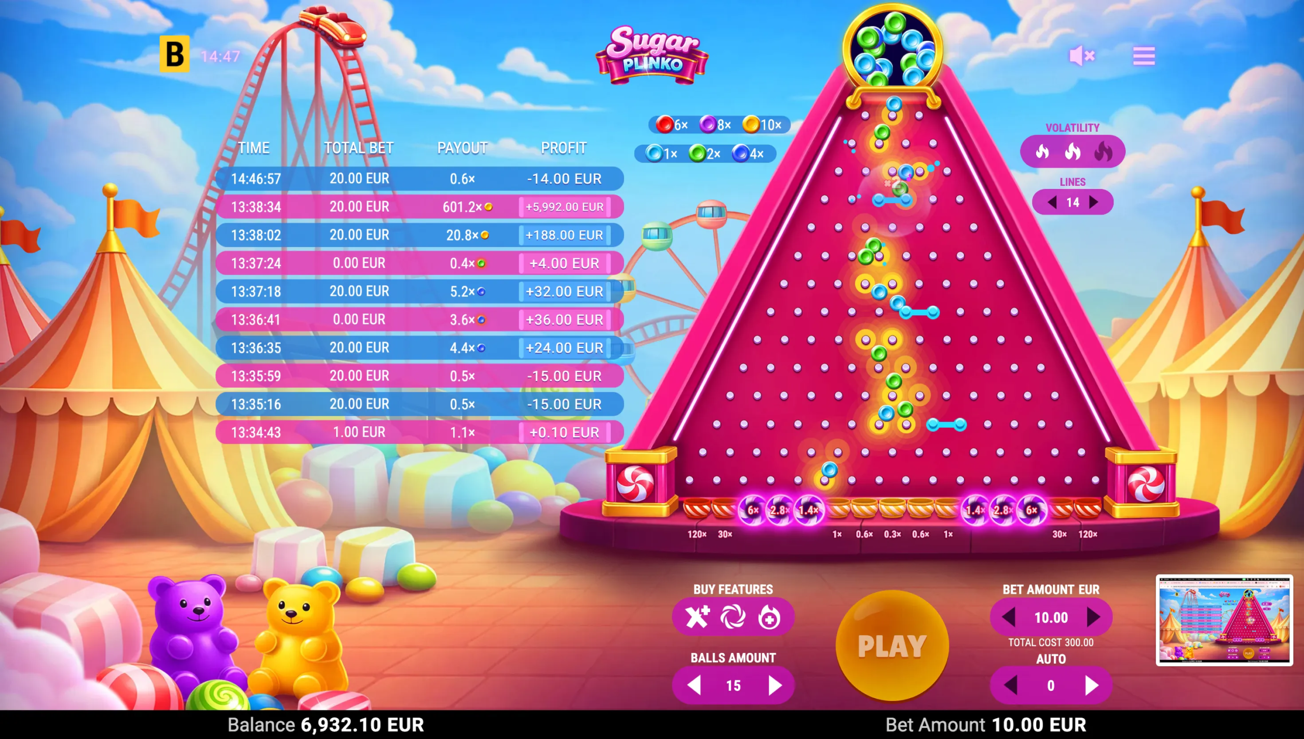 Sugar Plinko