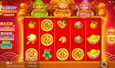 3 Lucky Monkeys Hold & Win