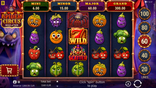Spider Circus Hold and Win