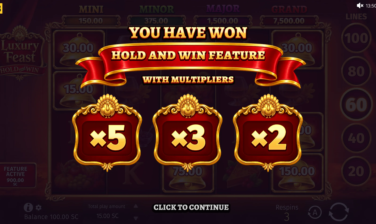 «Luxury Feast» <br/>: «Hold and Win»