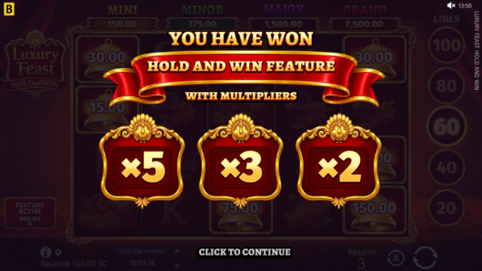 «Luxury Feast» <br/>: «Hold and Win»